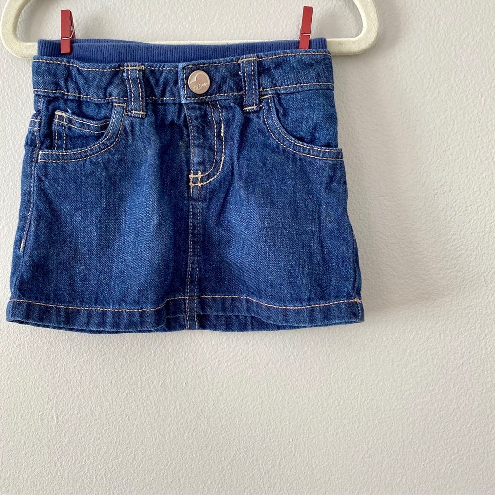 12-18m Old navy jean skirt with elastic waste